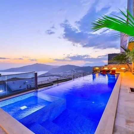 Loft Kalkan With Jacuzzi-sauna And Heating Swimming Pool Villa