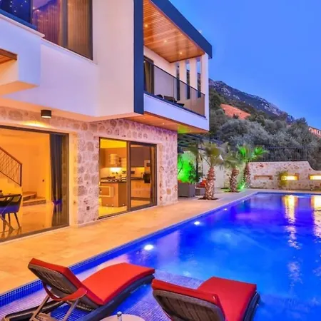 Loft Kalkan With Jacuzzi-sauna And Heating Swimming Pool Villa *